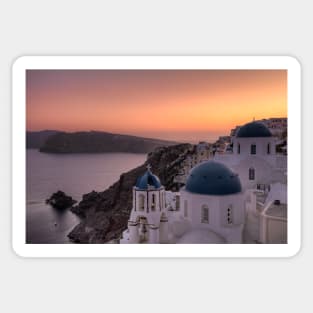 Oia Sunset in Santorini, Greece Sticker